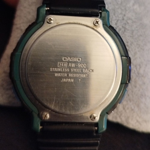 Casio AW-900 Ana Digi Watch used, vintage Overland Seymour Powell design