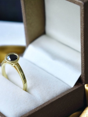Cyclone ring gold-plated 925 silver new