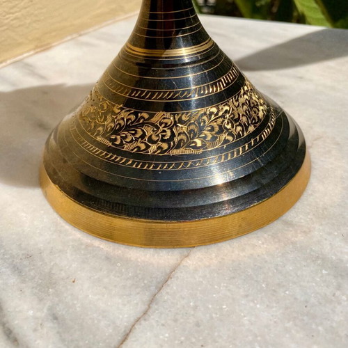 Vintage Handcrafted Brass Horse Sculpture Like New