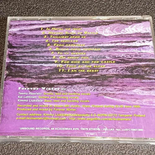 Forever Winter Revenge CD used, death metal