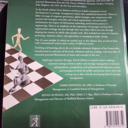 Exploring Corporate Strategy book like new, Johnson & Scholes, English