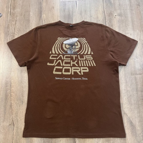 Cactus Jack Nike T-shirt like new, size L, beige and brown