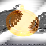  Λίρα Αγγλίας Εδουάρδος επίχρυση σε θήκη με γυαλί και απο τις δυο πλευρές κολιέ κρεμαστό 22Κ plated