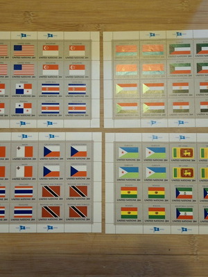 Flag Series set of 4 stamps, new