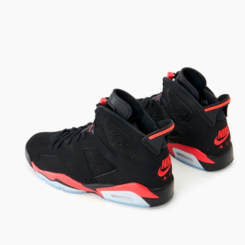 Air Jordan 6 Reverse Infrared sneakers new, size 45, black and red