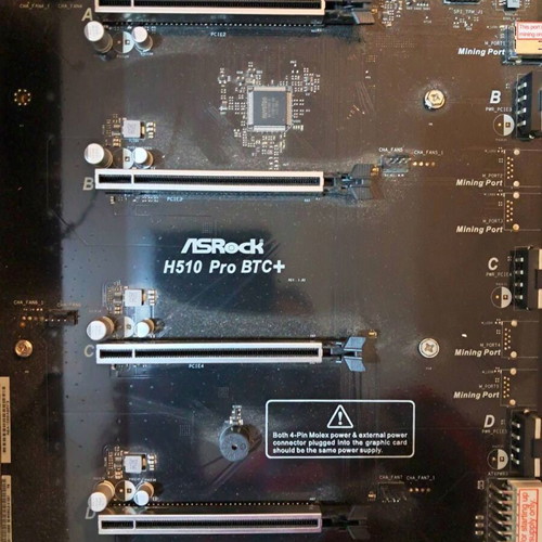 ASRock H510 Pro BTC+ motherboard like new