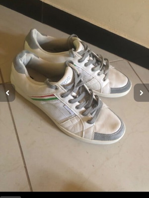 Kappa sneakers white and grey like new men's size 46
