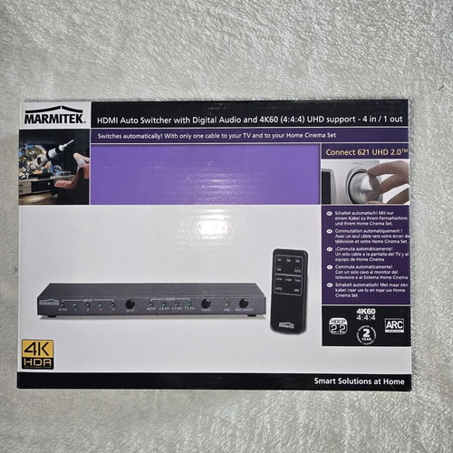 Marmitek 621 UHD 2.0 HDMI switch 4K 4 in 1 out