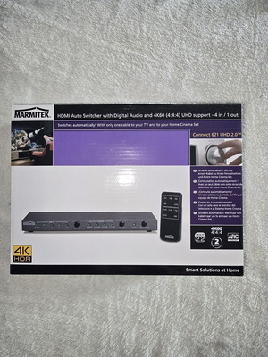 Marmitek 621 UHD 2.0 HDMI switch 4K μεταχειρισμένο με ψηφιακό ήχο