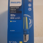 Philips Master Value LED λαμπτήρας E27 5.9W 806lm 2700K καινούργιος