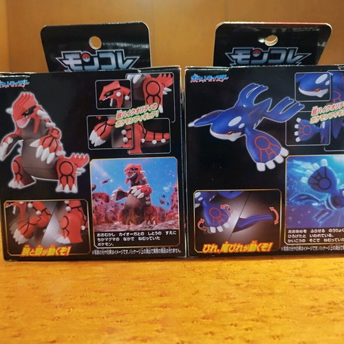 Takara Tomy Pokémon Groudon & Kyogre figures like new with boxes