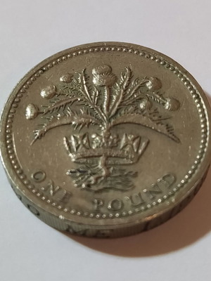 Νόμισμα 1 Pound 1984 Ηνωμένου Βασιλείου μεταχειρισμένο, Βασίλισσα Ελισάβετ Β’