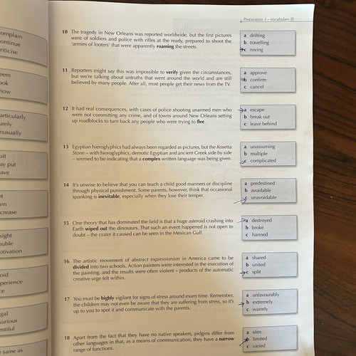 Nocn Level C2 English Preparation Book used
