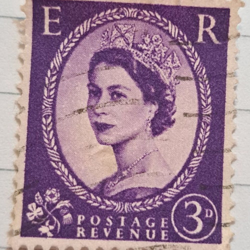 Collectible London commemorative stamp of Queen Elizabeth like new