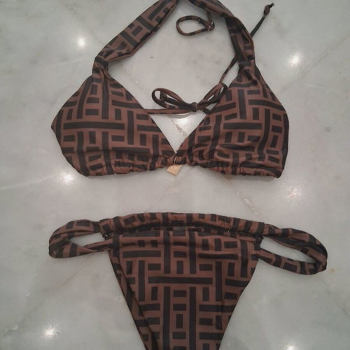 Shein swimsuit like new, black and brown, size M