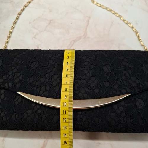 Evening bag new, black handheld