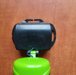 Bicycle light with battery used