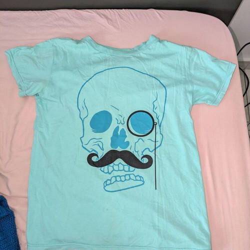 H&M men's shirt used, turquoise, very good condition