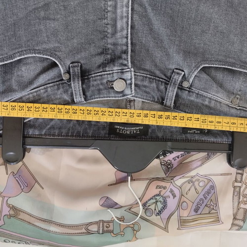 Talbots slim ankle curvy gray jeans like new, small medium