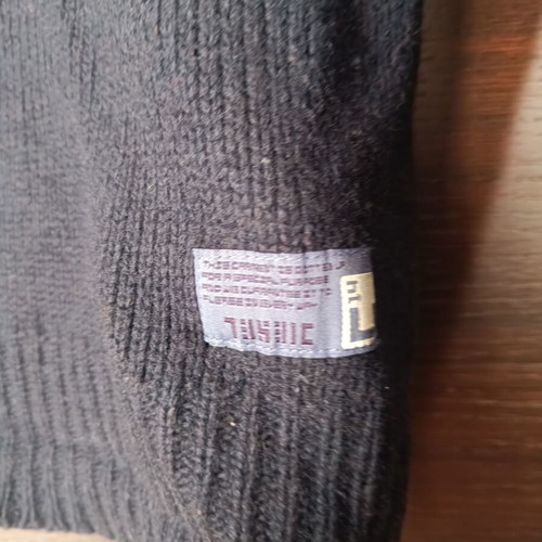 Diesel blue wool sweater like new with shoulder zipper