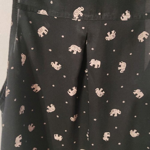 Women's shirt with elephants like new, black, size XS