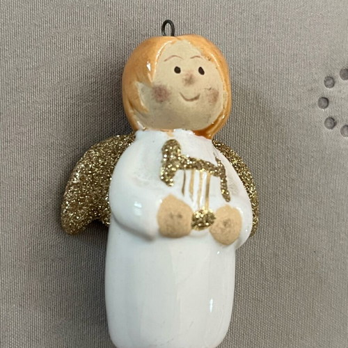 Angel used handmade decorative with glossy finish