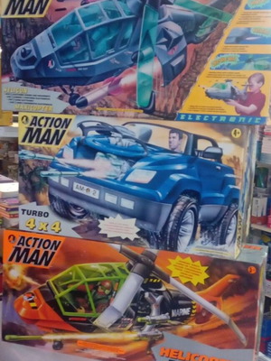 Action Man πακέτο καινούργιο με τρία παιχνίδια