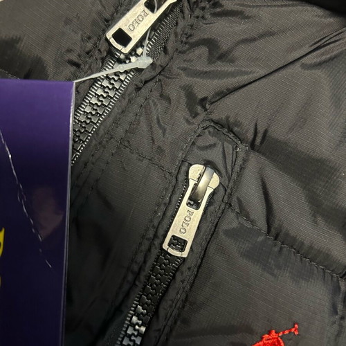 Ralph Lauren puffer jacket new, size M, black and red