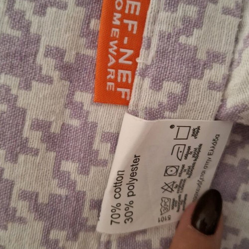 Nef Nef sofa cover set purple lilac with fringes