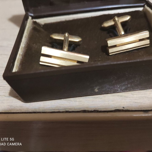 Gold-plated cufflinks like new