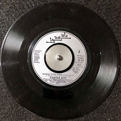 Eartha Kitt Where Is My Man 7" vinyl single used, pop
