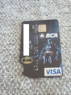 Μπάτμαν Batman BCA VISA συλλεκτική ληγμένη τραπεζική κάρτα από Ινδονησία
