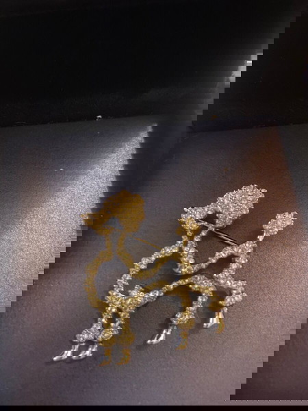 ΥΠΕΡΟΧΗ ΚΑΡΦΙΤΣΑ SWAROVSKI ORIGINAL ΣΚΥΛΑΚΙ ΣΕ ΑΡΙΣΤΗ ΚΑΤΑΣΤΑΣΗ!!!25€!!!