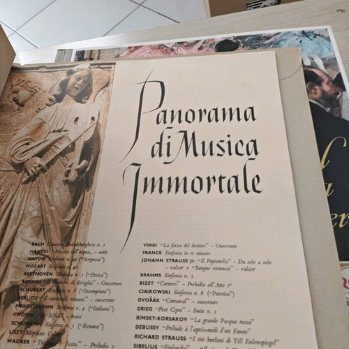 Panorama Di Musica Immortale box set 12 x vinyl LP classical
