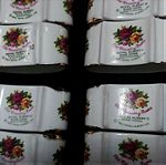  Ζευγάρι ( δύο τεμάχια) κρίκοι / δαχτυλίδια πετσέτας Royal Albert "old country roses" bone china England