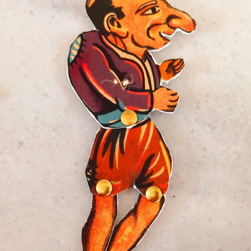 Shadow Theatre Karagiozis 8 hard cardboard figures like new