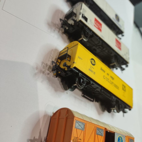 Fleischmann HO commercial train wagons, set of 4