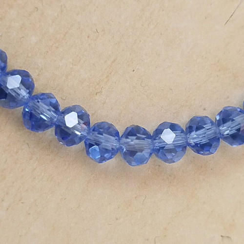 Handmade bracelet with blue diamonds new