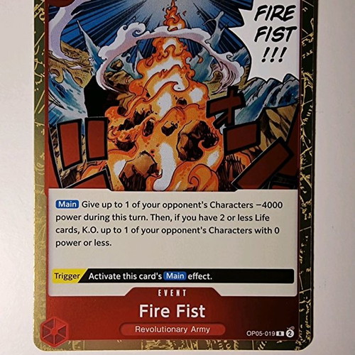 Fire Fist One Piece Card Game OP05-019 Rare -  1,00 - Vendora.cy