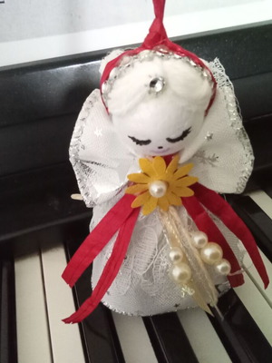 Handmade Christmas white angel new
