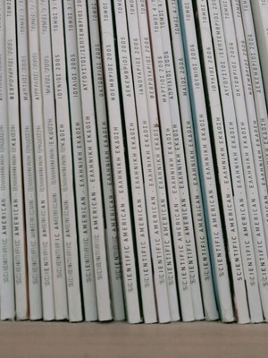 Περιοδικό Scientific American σαν καινούργιο, 35 τεύχη 2005-2008