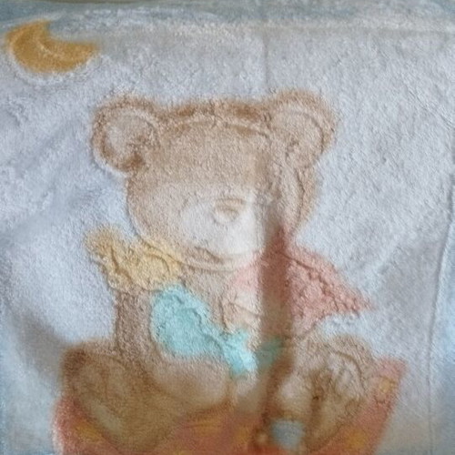 Baby blankets used, set of three, one with zipper sleeping bag