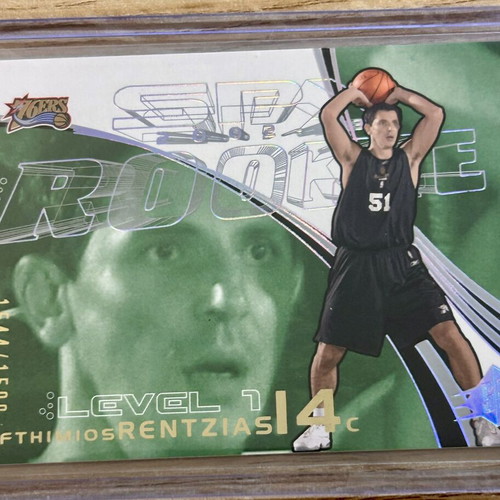 Efthimios Rentzias 76ers Upper Deck 2002 numbered card like new
