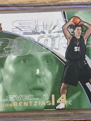 Efthimios Rentzias 76ers Upper Deck 2002 numbered card like new