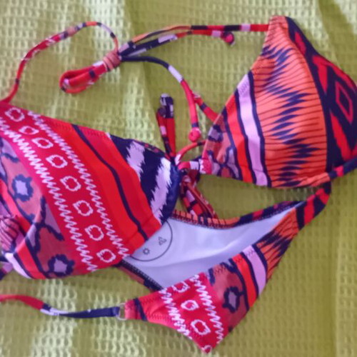 Swimsuit new unworn size M boho style beige brown