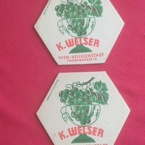 Vintage K. Welser Collectible Coasters, Like New