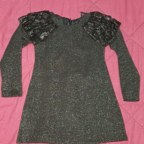 Sam dress 110 cm for 5 years old, black with glitter, like new