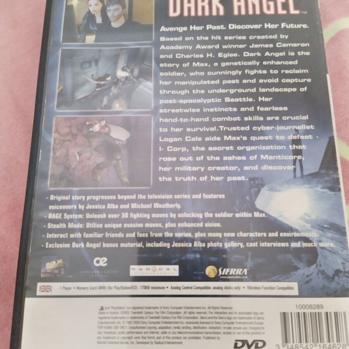 Dark Angel PS2 game used, action genre