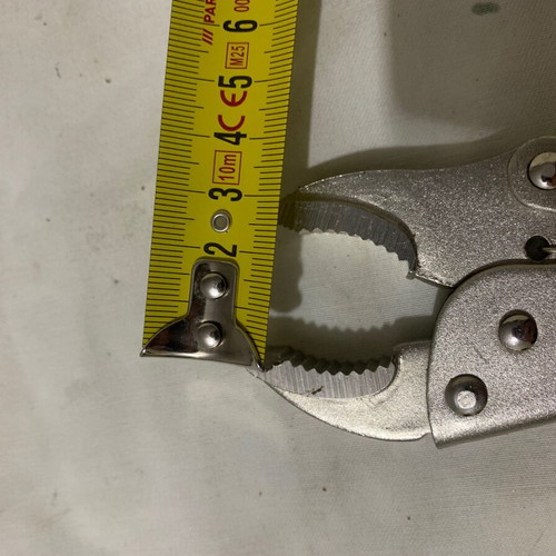 Grip locking pliers used, set of 2