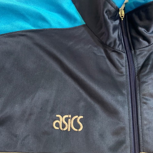 Asics Tiger Vintage 80s μπουφάν μεγάλο μεταχειρισμένο, μπλε